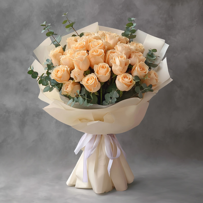 How much are white roses for Valentine's Day in Downtown Core